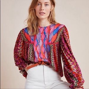 Anthro Blnk London Patterned Blouse